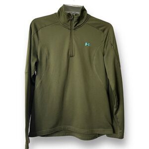 Under Armour Women's UA Tech Mock Neck ‎ Half-Zip Jacket Green Size MD
